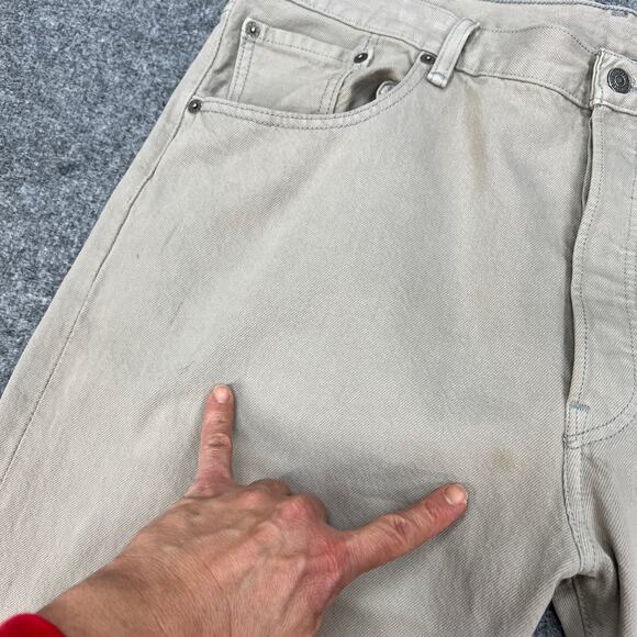 Levis 501XX Jean Mens 40 Sand Denim Mid Rise Button Fly Classic Straight 2012 - Picture 5 of 16